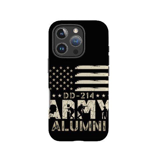 DD-214 Army Alumni Military US Flag Veteran USA IPhone Cases