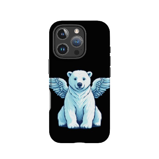 Bear Polar Bear Angel Wings IPhone Cases