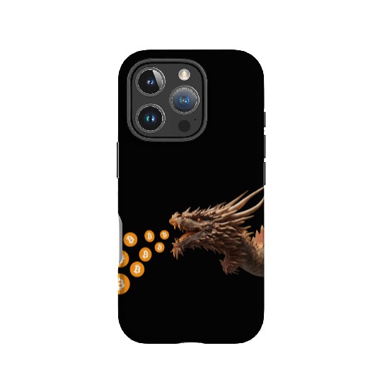 Bitcoin dragon IPhone Cases