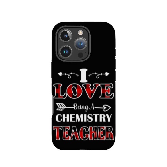 Chemistry Teacher valentines day red plaid28 IPhone Cases