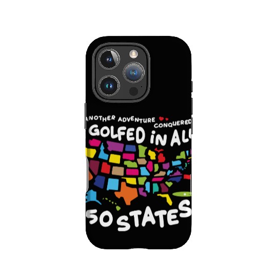 I Golfed in all 50 States USA Map Golf Bucket List IPhone Cases