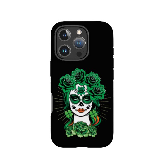 St Patrick's Day Dia De Los Muertos La Calavera IPhone Cases
