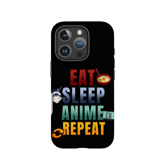 Eat Sleep Anime Repeat Cute Manga Animes IPhone Cases