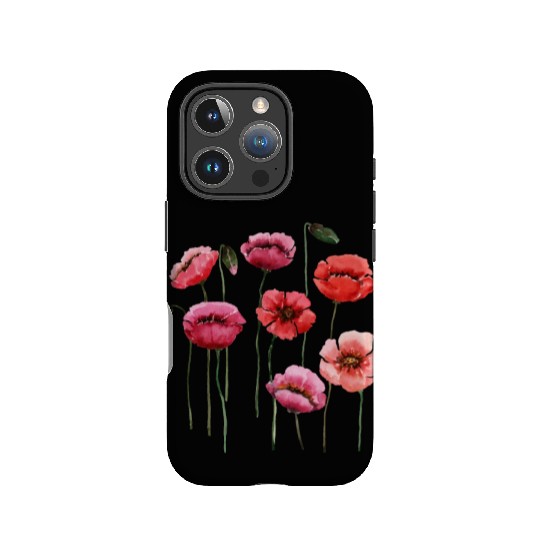 Poppies, spring bloomers, summer, flower, vintage. IPhone Cases