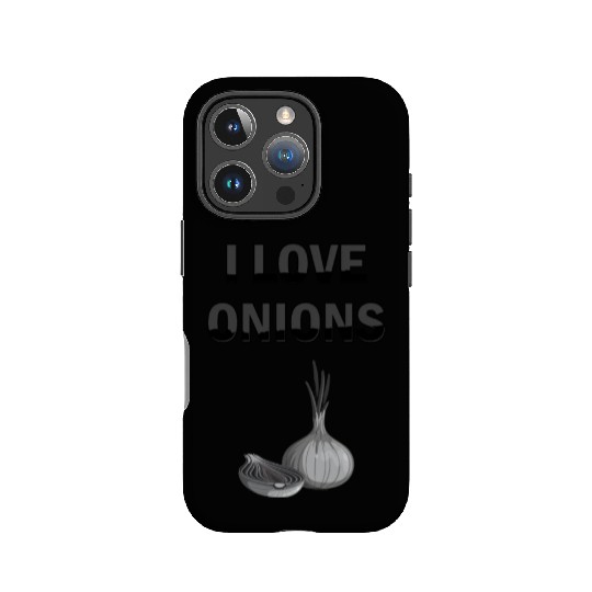 I Love Onions, For Onion and Vegetable Lovers IPhone Cases
