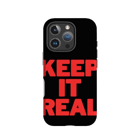 KEEP IT REAL (red design) IPhone Cases