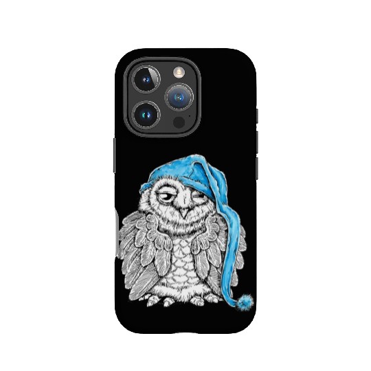 Owl in Nightcap IPhone Cases