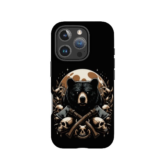 scary bear IPhone Cases