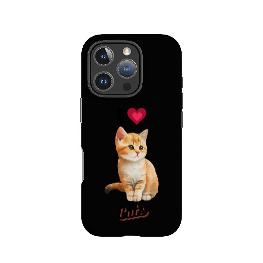 I love Cats design, cool cute gift idea for girls IPhone Cases