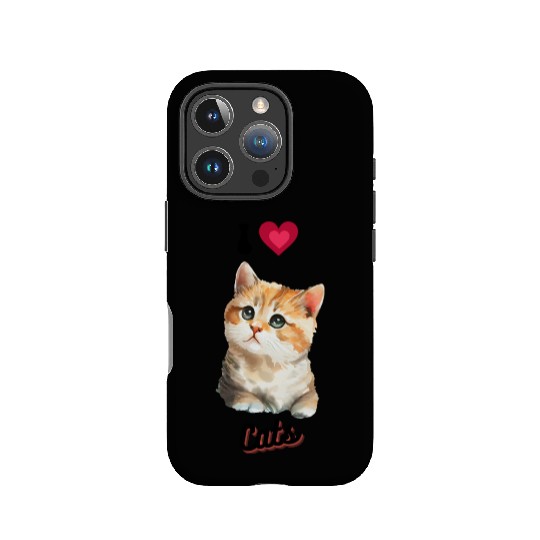 I love Cats design, cool cute gift idea for girls IPhone Cases