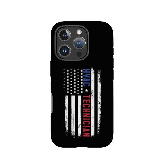 HVAC Technician US American Flag HVAC Mechanic IPhone Cases