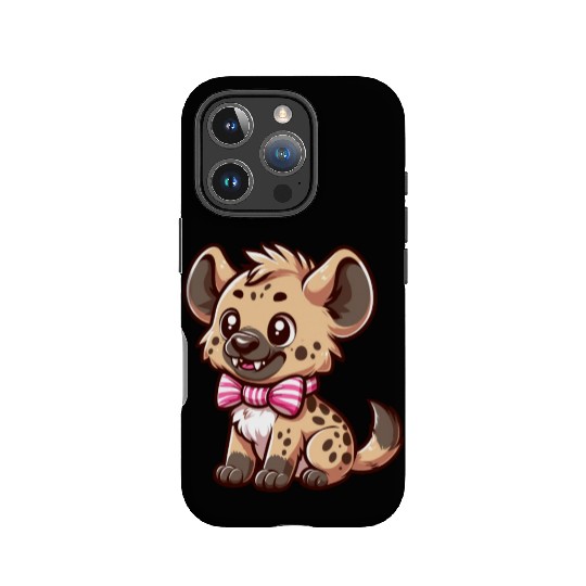 Playful Hyena Cartoon IPhone Cases