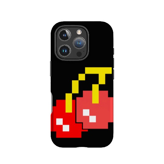 8 Bit Pixel Cherries 80s Video Game Halloween IPhone Cases