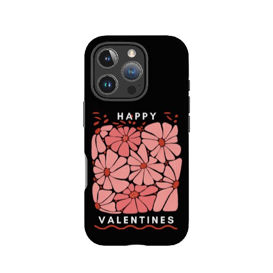 Midnight Blooms: A Floral Valetine's Embrace. IPhone Cases
