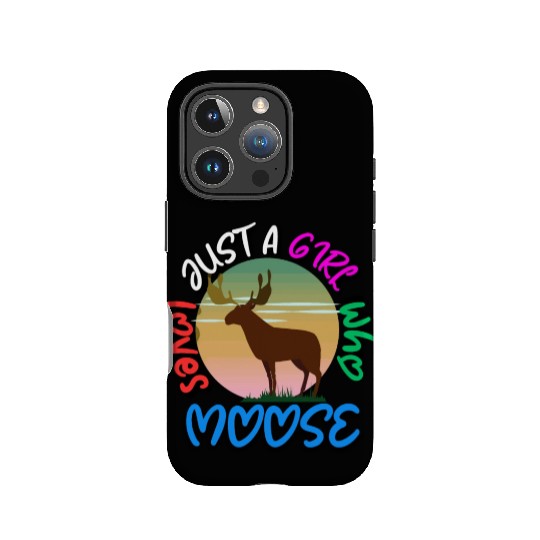 just a girl who loves moose IPhone Cases