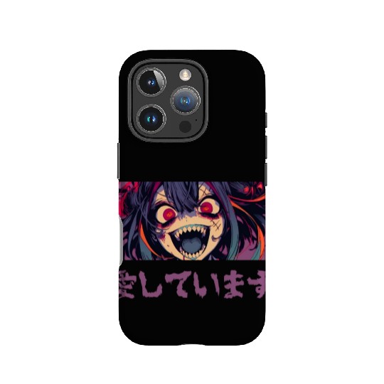 Creepy Anime Girl Yandere Gothic Harajuku Japanese IPhone Cases