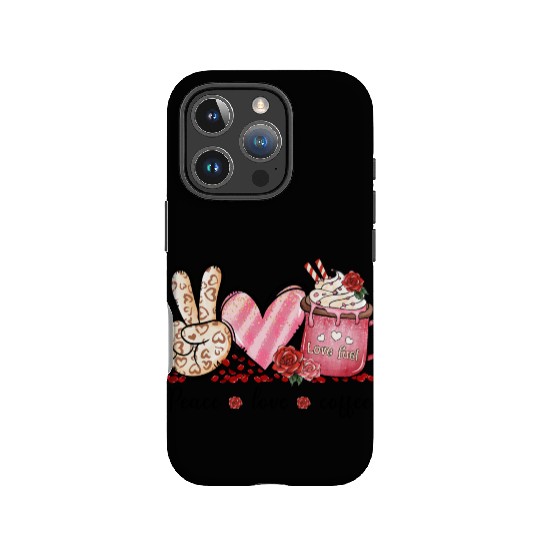 Peace Love Coffee IPhone Cases