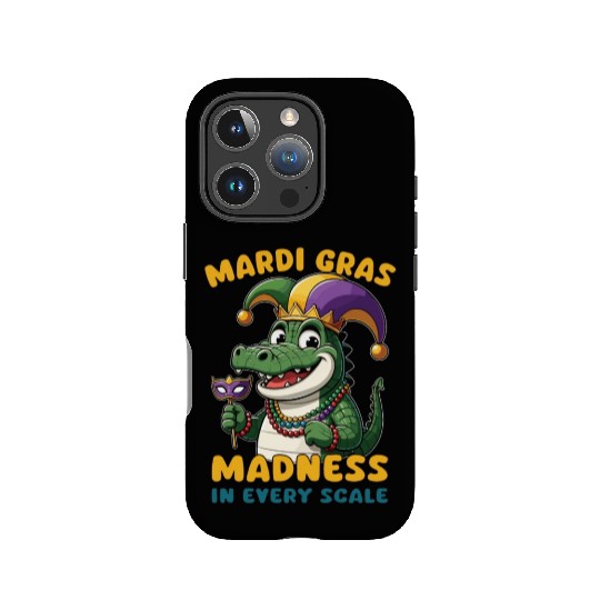 Mardi Gras Crocodile Masquerade Lover IPhone Cases