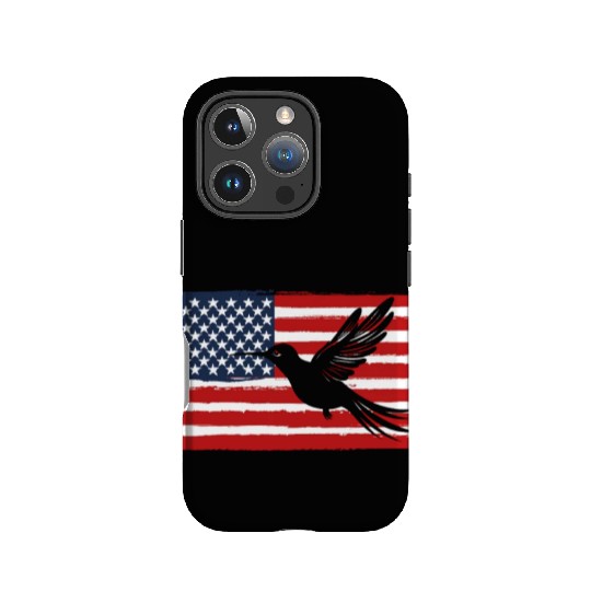 Hummingbird Us Flag Us American Flag IPhone Cases