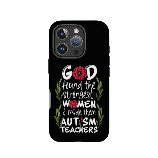Woman Autism Teacher IPhone Cases