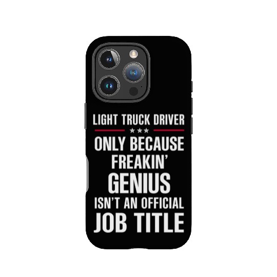 Freakin Genius Light Truck Driver IPhone Cases