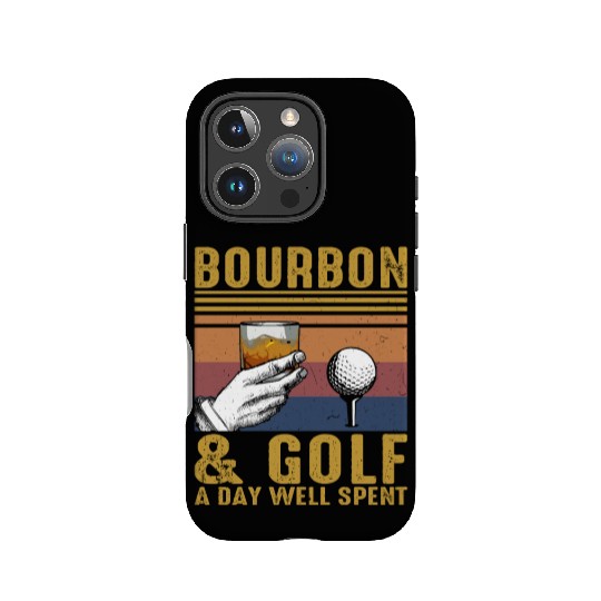 Bourbon Golf Funny Golfer Bourbon Lover IPhone Cases