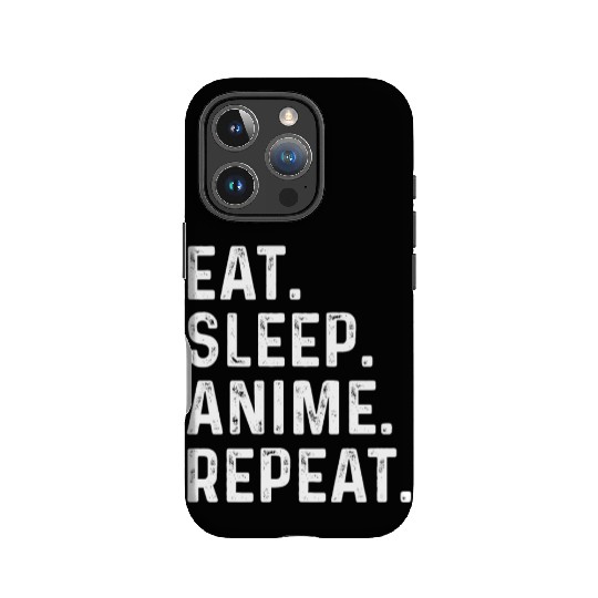 Eat Sleep Anime Repeat Gift for Manga Fans IPhone Cases