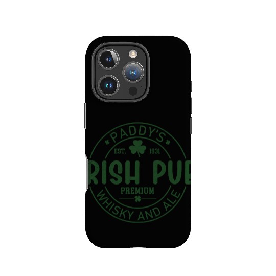 Irish Pub Whisky and Ale, St Patricks Day IPhone Cases
