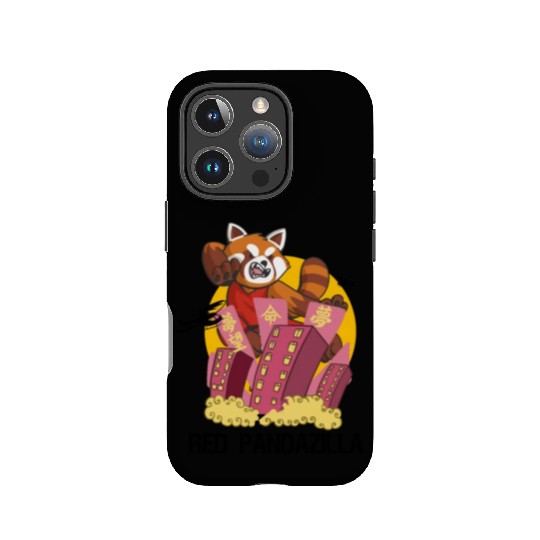 For Red Panda lover . Funny Red Pandazilla IPhone Cases