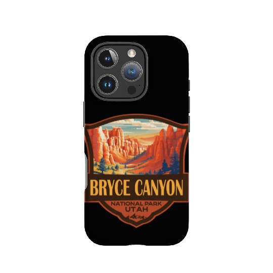 Bryce Canyon National Park Travel Retro Badge IPhone Cases