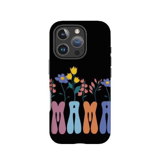 Mama Floral Women Funny Retro Mama Letter Gift For IPhone Cases