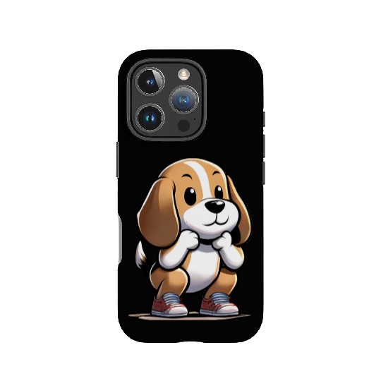 Squat Squad: Beagle's Fitness Journey IPhone Cases