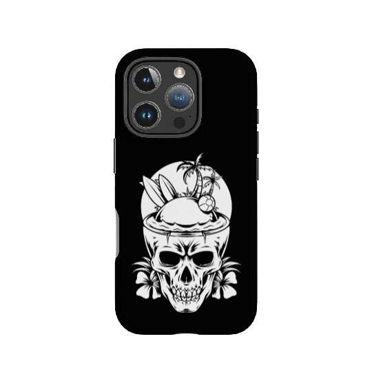 Surfing Surfer Skull Skull Nature IPhone Cases