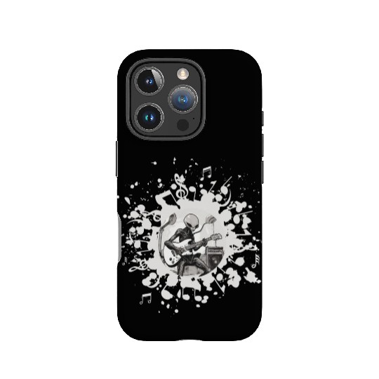Alien Playing Guitar IPhone Cases