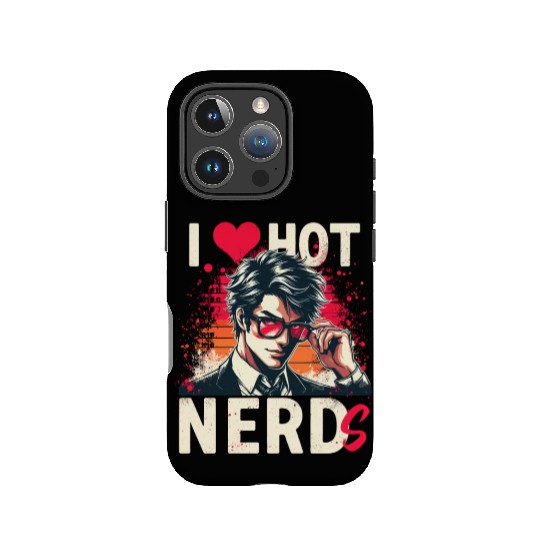 I Love Hot Nerds Anime Manga Husbando Smart Geek IPhone Cases