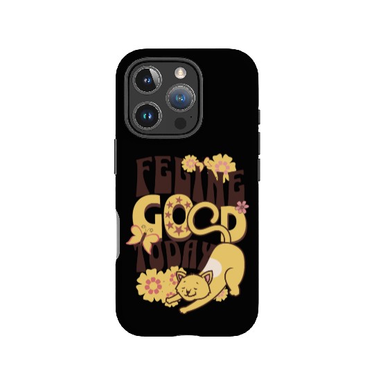 feeling good cat IPhone Cases
