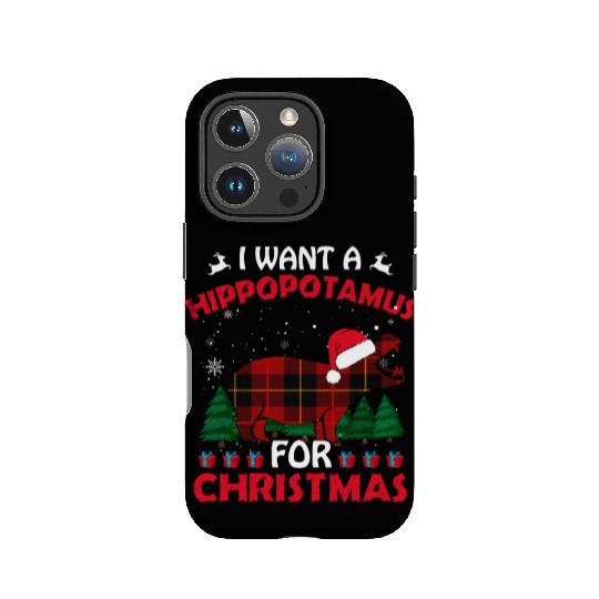 I Want A Hippopotamus For Christmas IPhone Cases