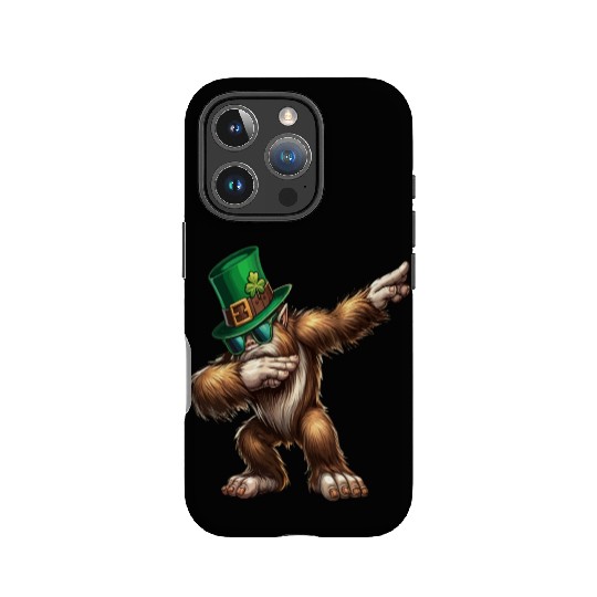 Dabbing Bigfoot Sasquatch Lover St Patricks Day IPhone Cases
