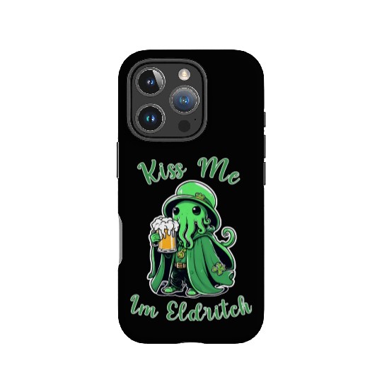Kiss Me I'm Eldritch - St. Paddy's Day Cthulhu IPhone Cases