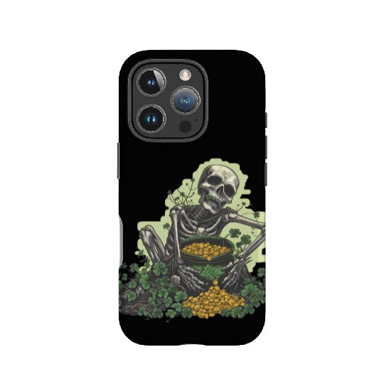 St Patricks Skeleton Pot of Gold IPhone Cases
