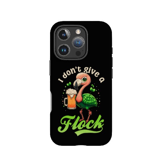 Irish Flamingo St Patricks Don't Give A Flock Beer IPhone Cases