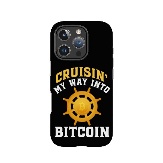 Cruisin My Way Into Bitcoin IPhone Cases