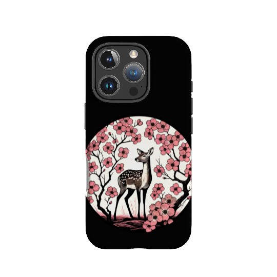 Spring Fawn Deer Dogwood IPhone Cases