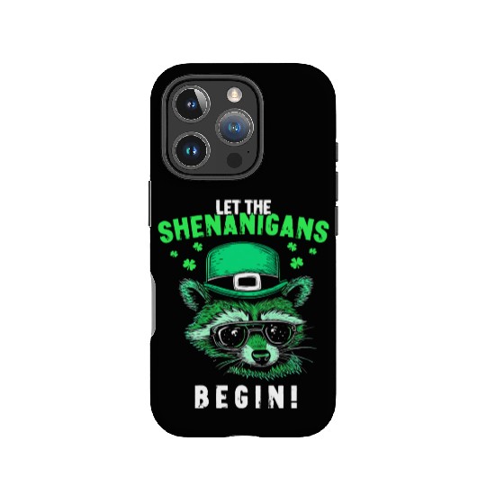 Let The Shenanigans Begin! Irish Raccoon IPhone Cases