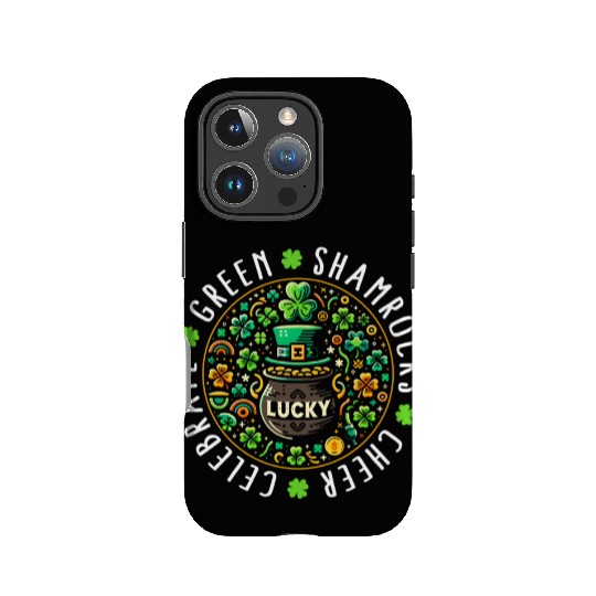 St. Patrick's Day IPhone Cases, Lucky Pot Of Gold Leaf