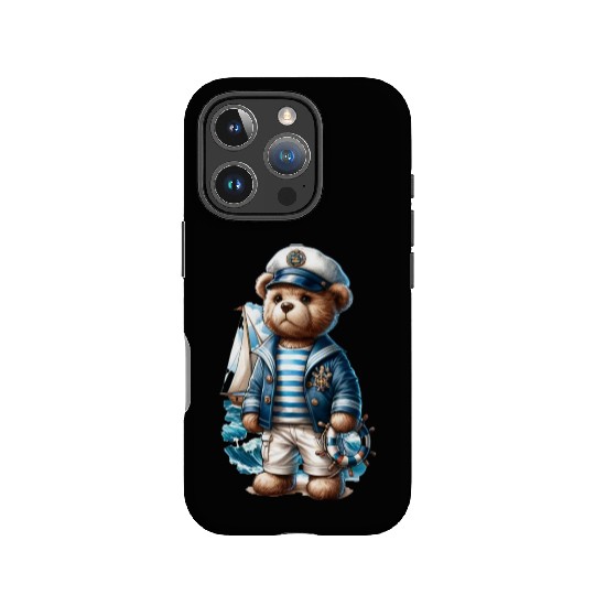 Adventurous Teddy Bear Sailing IPhone Cases
