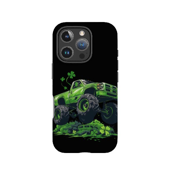 Monster Truck Shamrock Toddler Boys St Patricks IPhone Cases