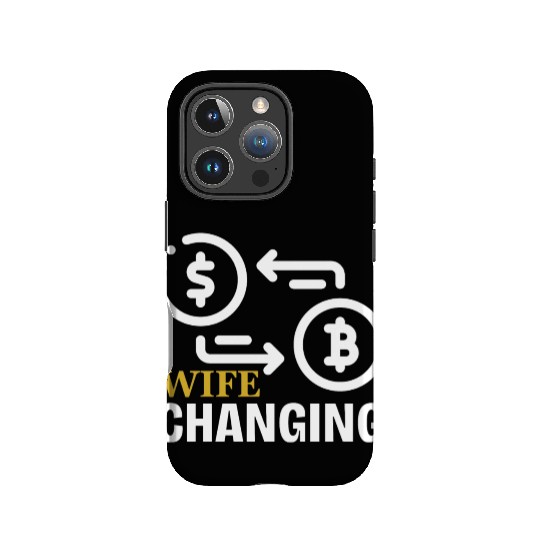 Black and Gold Wife Changing - Bitcoin IPhone Cases