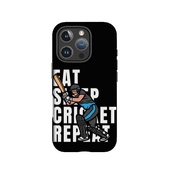 Eat Sleep Cricket Repeat IPhone Cases
