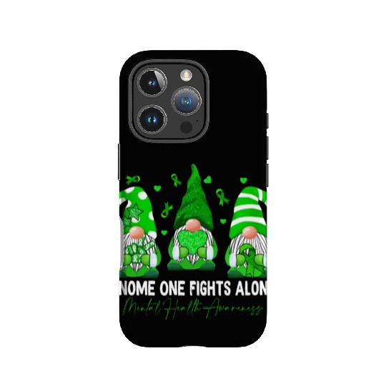 Gnome Fights Mental Health Matters Green Ribbon IPhone Cases